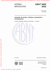 ABNT NBR 9452: Norma para Inspeção de Pontes, Viadutos e Passarelas