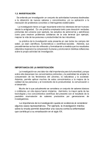 Importancia de la Investigación Científica