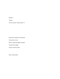 Estudio de Caso Apolo 13: An&aacute;lisis de Gesti&oacute;n de Proyectos