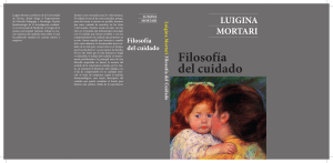 Filosof&iacute;a del Cuidado: Ensayo de Luigina Mortari