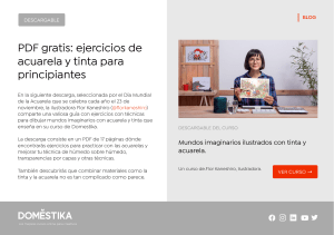 Ejercicios de acuarela y tinta para principiantes
