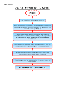 Calor Latente y Específico de un Metal: Guía de Laboratorio