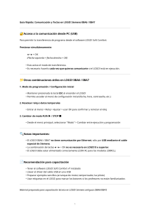 Gu&iacute;a LOGO! 0BA6/0BA7: Comunicaci&oacute;n y Teclas