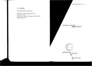 Architecture as Metaphor: Language, Number, Money