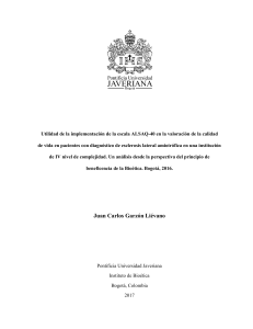 ALSAQ-40 y Calidad de Vida en ELA: An&aacute;lisis Bio&eacute;tico