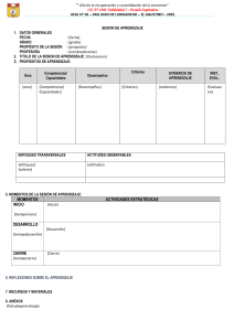 Plan de Lecci&oacute;n - Solidaridad I - 2025