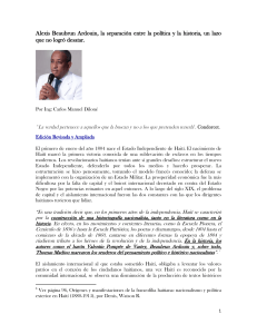 Alexis Beaubrun Ardouin: Pol&iacute;tica e Historia en Hait&iacute;