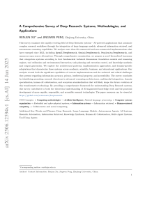 Comprehensive Survey of Deep Research Systems & Applications