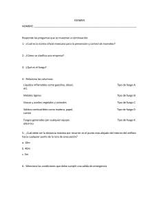 Examen de Prevención y Control de Incendios en México