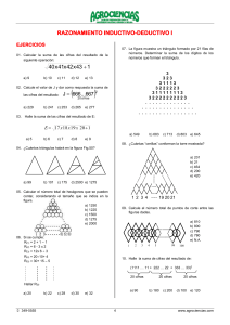 Ejercicios de Razonamiento Inductivo-Deductivo