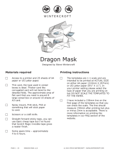 Dragon Mask DIY: Crafting Instructions & Templates