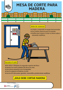 Mesa de Corte para Madera: Instrucciones de Seguridad