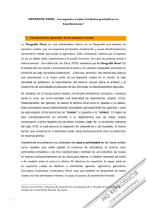 Geograf&iacute;a Rural: Espacios Rurales en Transformaci&oacute;n
