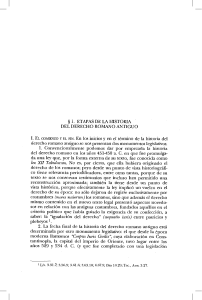 Etapas del Derecho Romano Antiguo