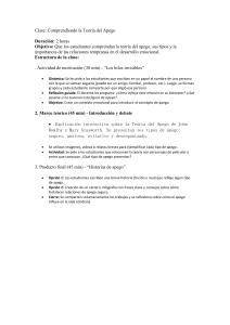 Plan de Curso Teor&iacute;a del Apego: Comprendiendo las Relaciones