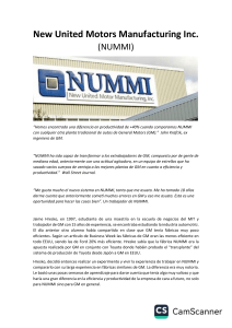 NUMMI: Caso de Estudio sobre Productividad y Eficiencia