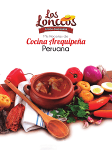 Cocina Arequipeña: Recetas de Sarzas y Solterito