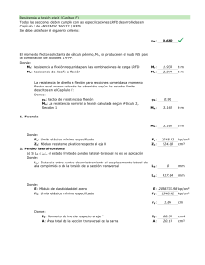 Resistencia a Flexión Eje X: Análisis LRFD ANSI/AISC 360-22