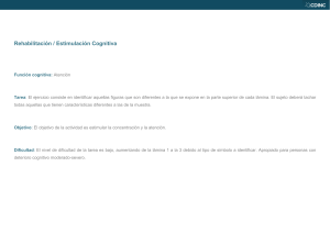 Ejercicios de Atención y Concentración para Rehabilitación Cognitiva