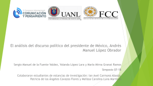 An&aacute;lisis del Discurso Pol&iacute;tico de AMLO: Comunicaci&oacute;n y Teor&iacute;as