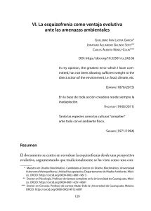 Esquizofrenia: Ventaja Evolutiva ante Amenazas Ambientales