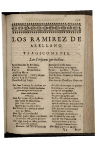 Los Ramírez de Arellano: Tragicomedia de Lope de Vega