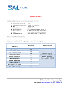 SDS Cemento Conductivo TECNO CEM | Seguridad y Manejo
