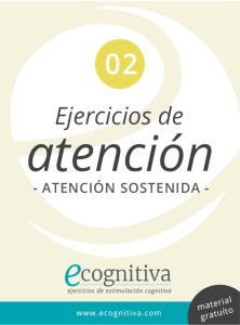 Ejercicios de Atenci&oacute;n Sostenida - Estimulaci&oacute;n Cognitiva