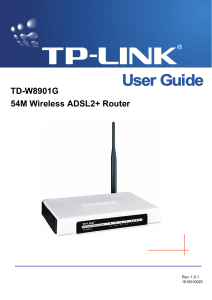 TD-W8901G Router User Guide: Setup & Configuration