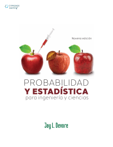 Probabilidad y Estad&iacute;stica para Ingenier&iacute;a y Ciencias