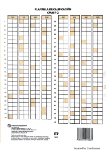 Plantilla de Calificaci&oacute;n CMASR-2 | Evaluaci&oacute;n de Ansiedad Infantil