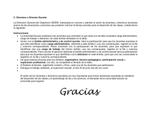 Feedback Docente SEIEM: Carga Administrativa y Distractores Escolares