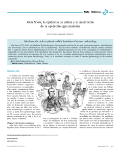 John Snow, C&oacute;lera y el Nacimiento de la Epidemiolog&iacute;a Moderna