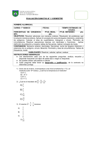 Evaluaci&oacute;n Sumativa de Matem&aacute;ticas 7&deg; B&aacute;sico - Colegio Alianza Austral