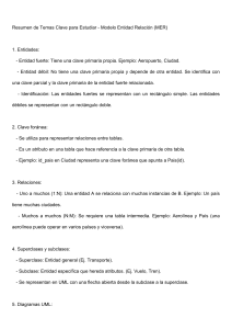 MER: Guía de Estudio de Conceptos Clave del Modelo Entidad Relación