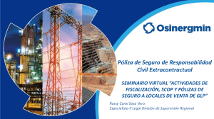 P&oacute;liza de Seguro RCE: Reglamentaci&oacute;n en Hidrocarburos y GLP (Osinergmin)