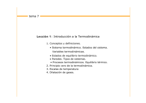 Termodin&aacute;mica: Introducci&oacute;n y Sistemas Termodin&aacute;micos