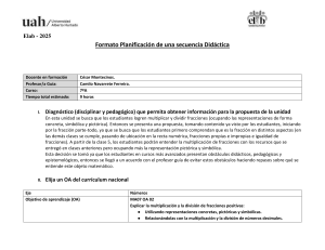 Plan de Clase: Multiplicaci&oacute;n y Divisi&oacute;n de Fracciones (7&deg; Grado)