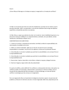 Liderazgo, Negociaci&oacute;n y Manejo de Conflictos en el Trabajo en Equipo