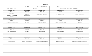 Syllabus Educaci&oacute;n Art&iacute;stica Grados 6 y 7 - 40 Semanas (2018)