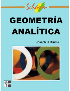 Geometr&iacute;a Anal&iacute;tica: Problemas Resueltos y Propuestos