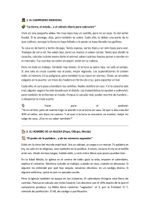 Personajes Medievales: Matem&aacute;ticas, Miedo y Supersticiones en la Edad Media