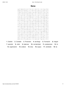 Sena: Búsqueda de Palabras de Gestión, Finanzas y Tecnología