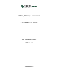Microeconom&iacute;a: Ejercicios Cap&iacute;tulo 13 - Costos y Producci&oacute;n