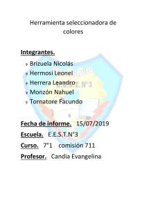 Herramienta Seleccionadora de Colores: Proyecto de Automatizaci&oacute;n Industrial