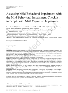 MBI-C papers sobre cuestionario