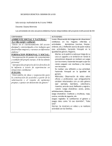 Secuencia Did&aacute;ctica ESI: Igualdad de G&eacute;nero en Infantil