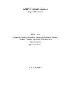 Responsabilidad Social: Compromiso y Sostenibilidad