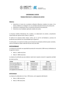 Modelos de Costeo: Ejercicio Pr&aacute;ctico de Contabilidad y Costos