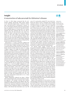 Aducanumab for Alzheimer's: Biogen's Controversial FDA Filing